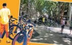 Okupas en la Milla de Oro de Palma: plantan una exposición ilegal de bicis para turistas en pleno Borne