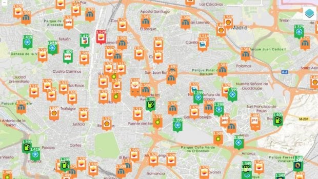 precio gasolina 25 junio Madrid