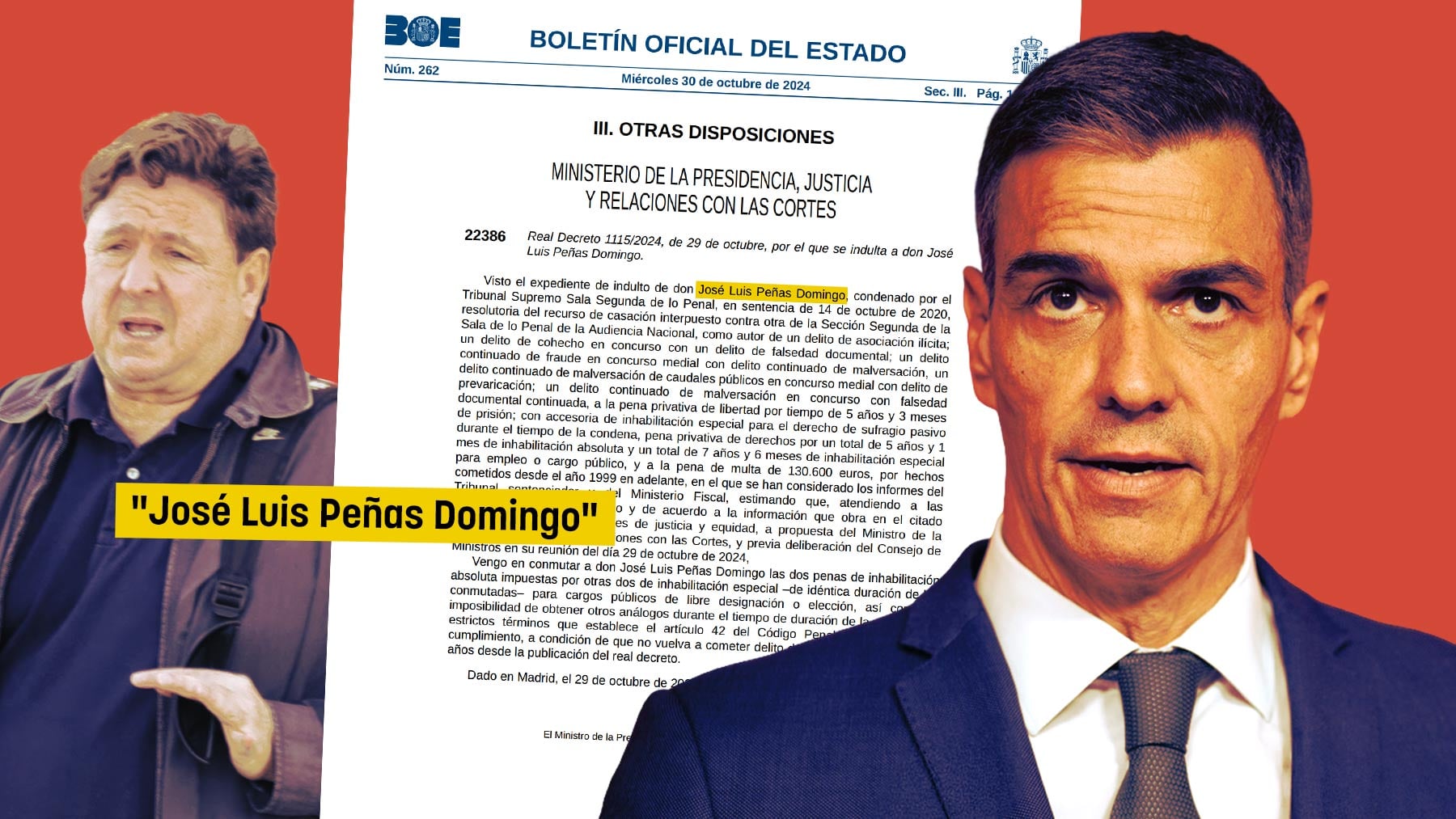 Sánchez indultó al