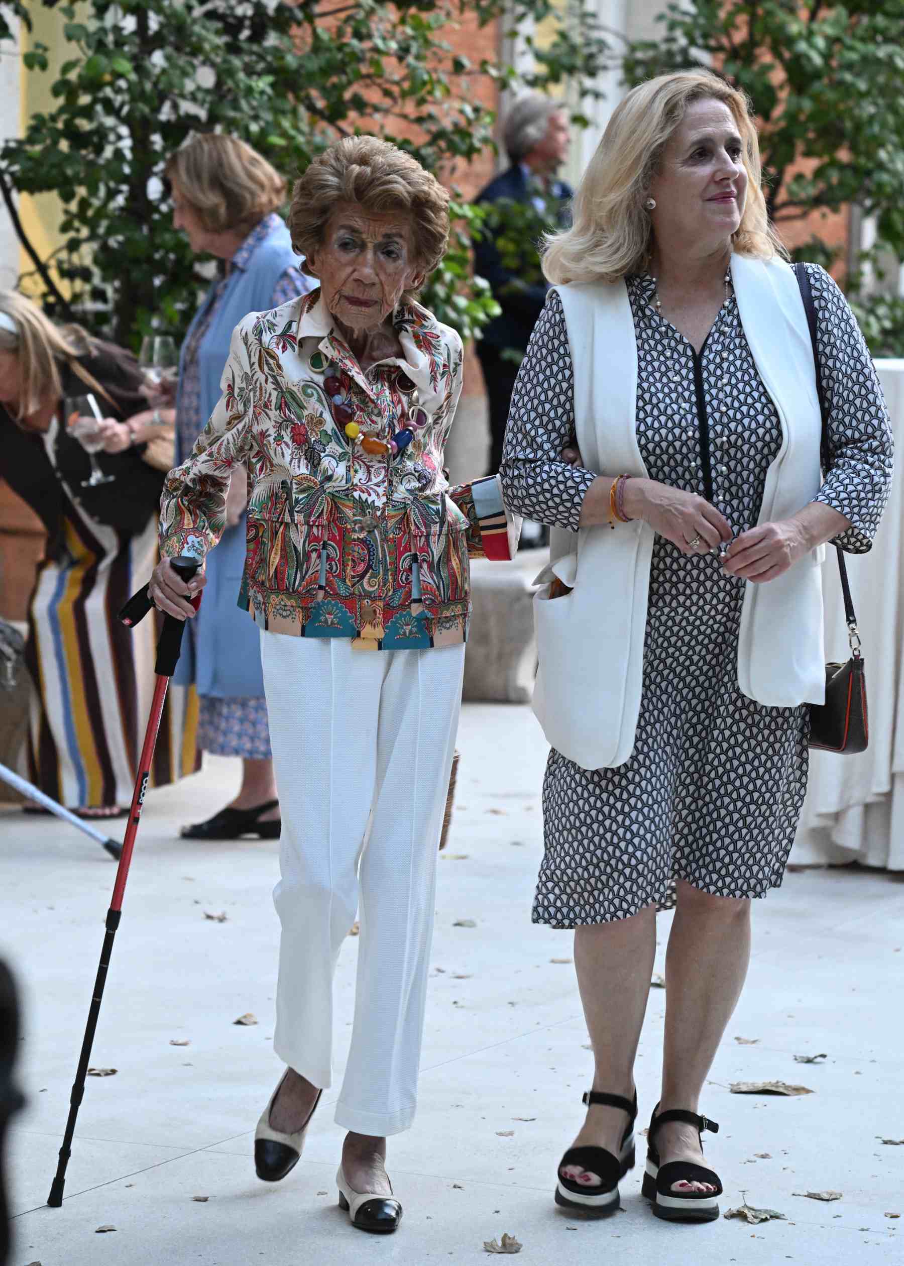 Piru Urquijo durante la inauguración de la Exposición de Carmen Laffón. (Foto: Europa Press)