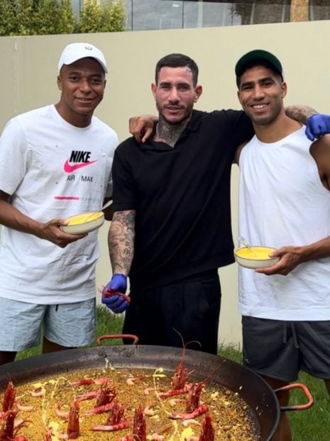 Ramón, paellas, futbolistas, chef, Achraf, Mbappé