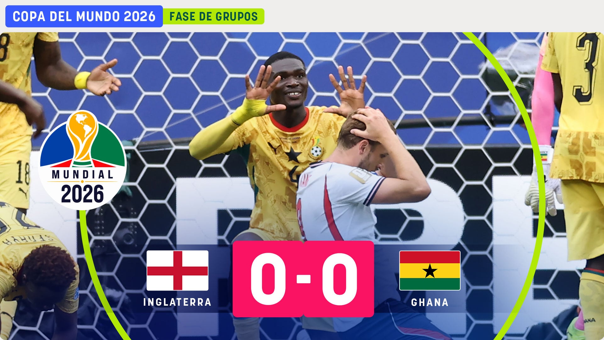Inglaterra se atasca con el autobús de Ghana