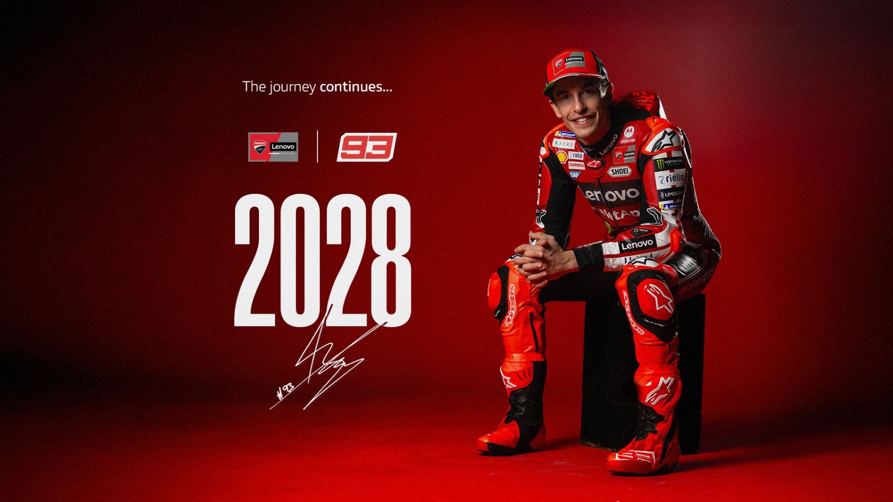 Oficial: Marc Márquez renueva con Ducati hasta 2028