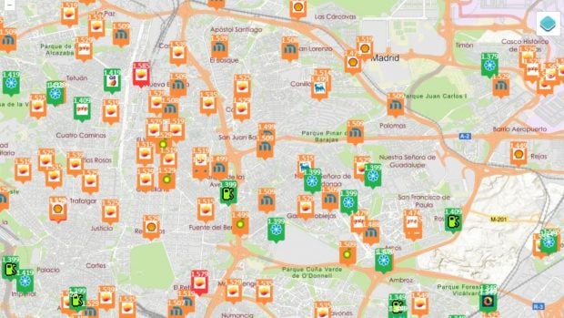 precio gasolina 27 junio Madrid