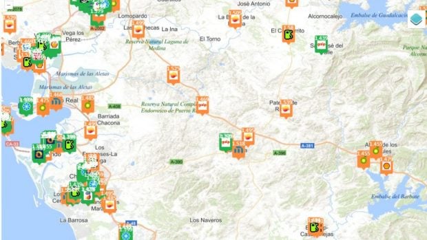 precio gasolina 29 junio Andaluc&iacute;a