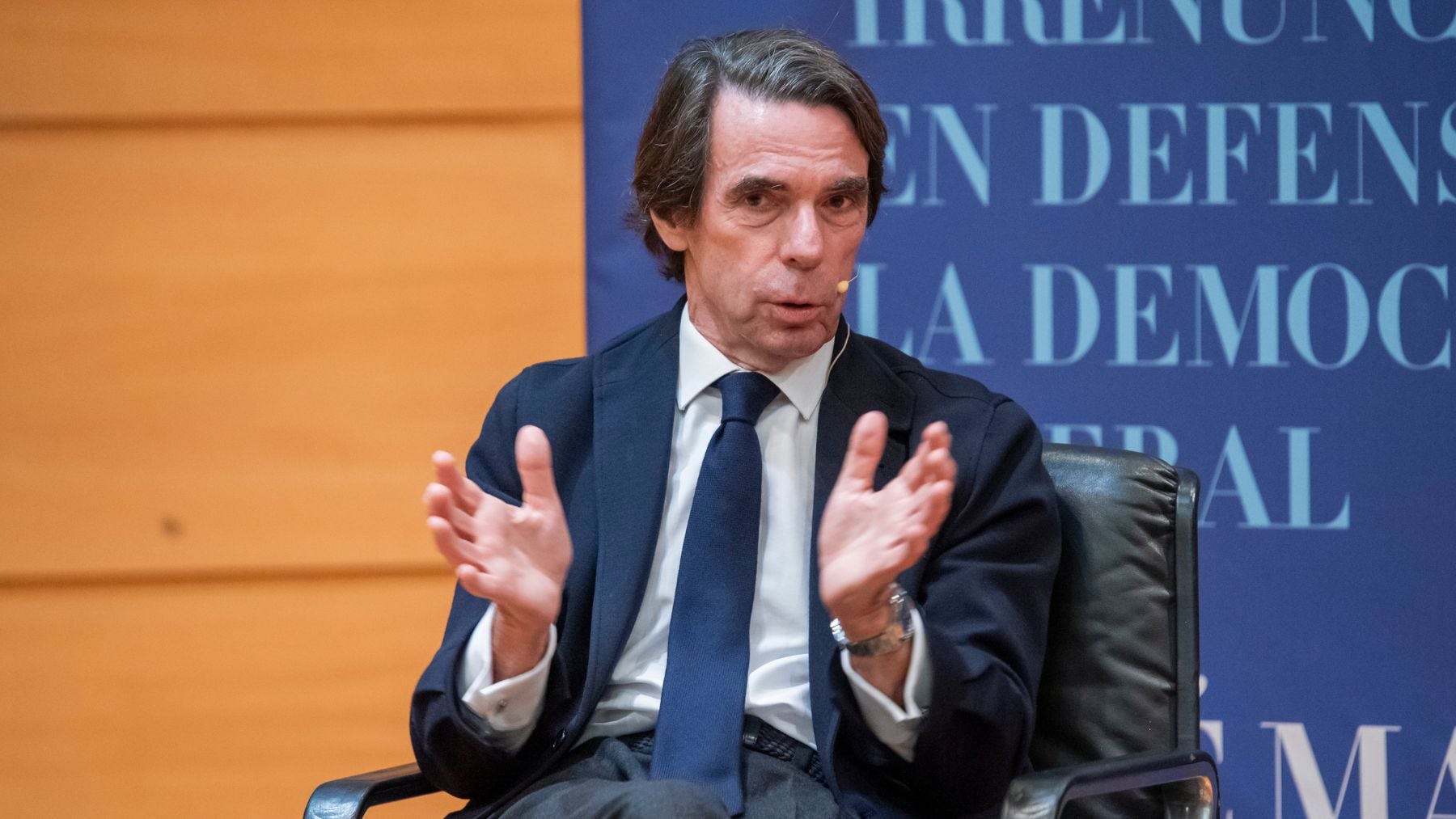 Aznar presenta su libro ‘Orden y libertad’: “Si el actual Gobierno gana las próximas elecciones, España cae”