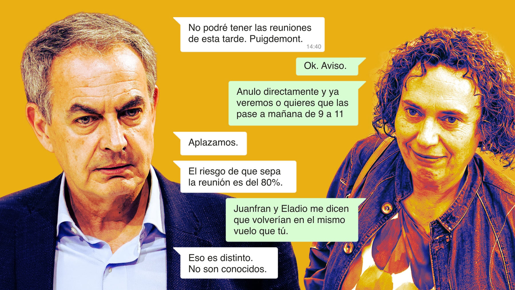 El temor de Zapatero al ir a ver a Puigdemont: El riesgo de que sepa la reunión es del 80%