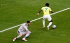 Vinicius suma y sigue en el Mundial: adelanta a Brasil contra Escocia pero le roban el doblete