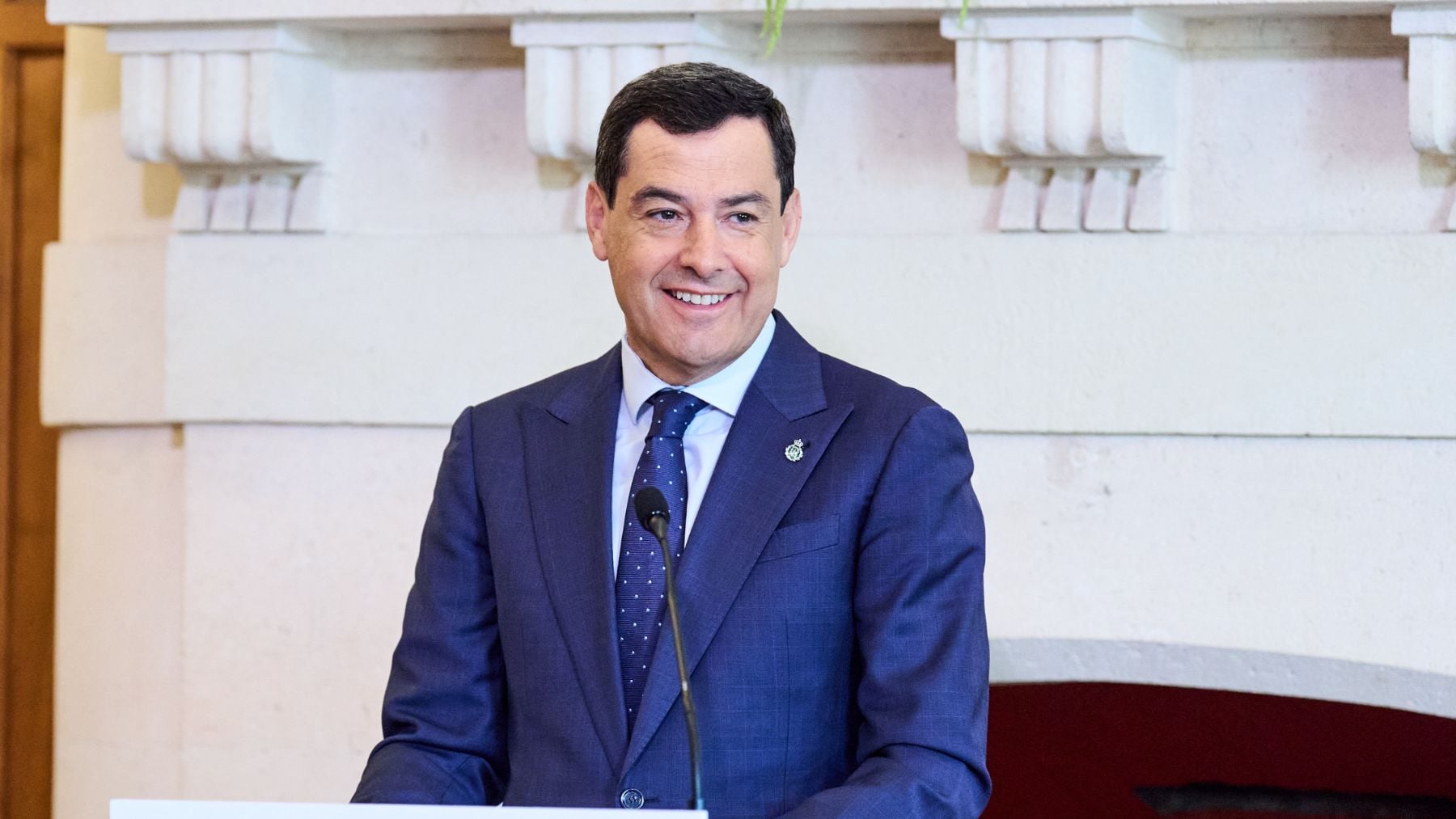 El presidente en funciones de la Junta de Andalucía, Juanma Moreno Bonilla.