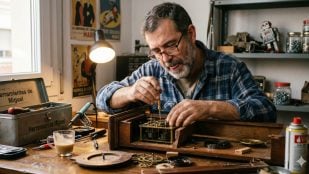 Padres que siempre reparan los objetos rotos en vez de comprar otros nuevos (Imagen hecha con IA)