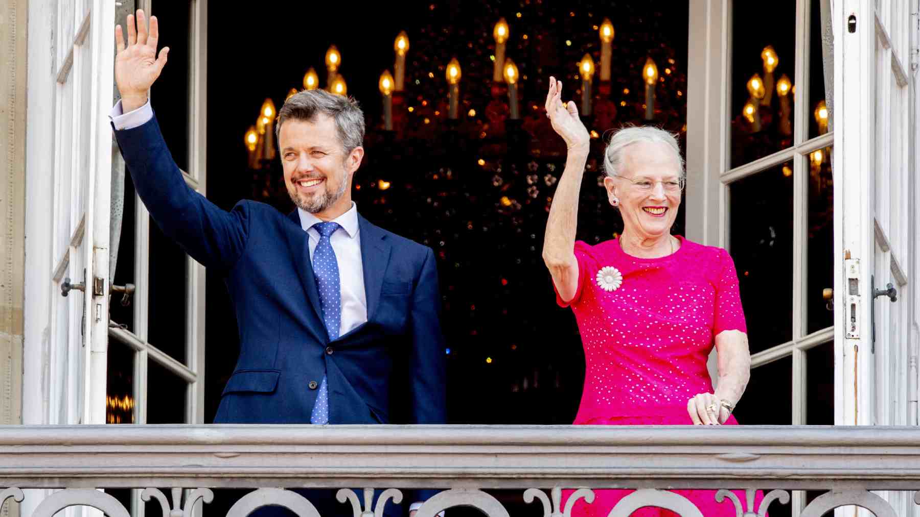 Federico X y Margarita II de Dinamarca en el Palacio de Amalienborg. (Foto: Europa Press)