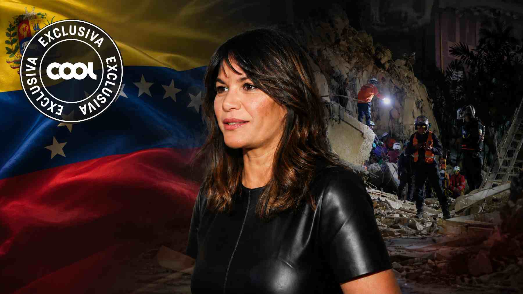 Fabiola Martínez con las imágenes del terremoto que ha sacudido Venezuela. (Foto: Europa Press/EFE)