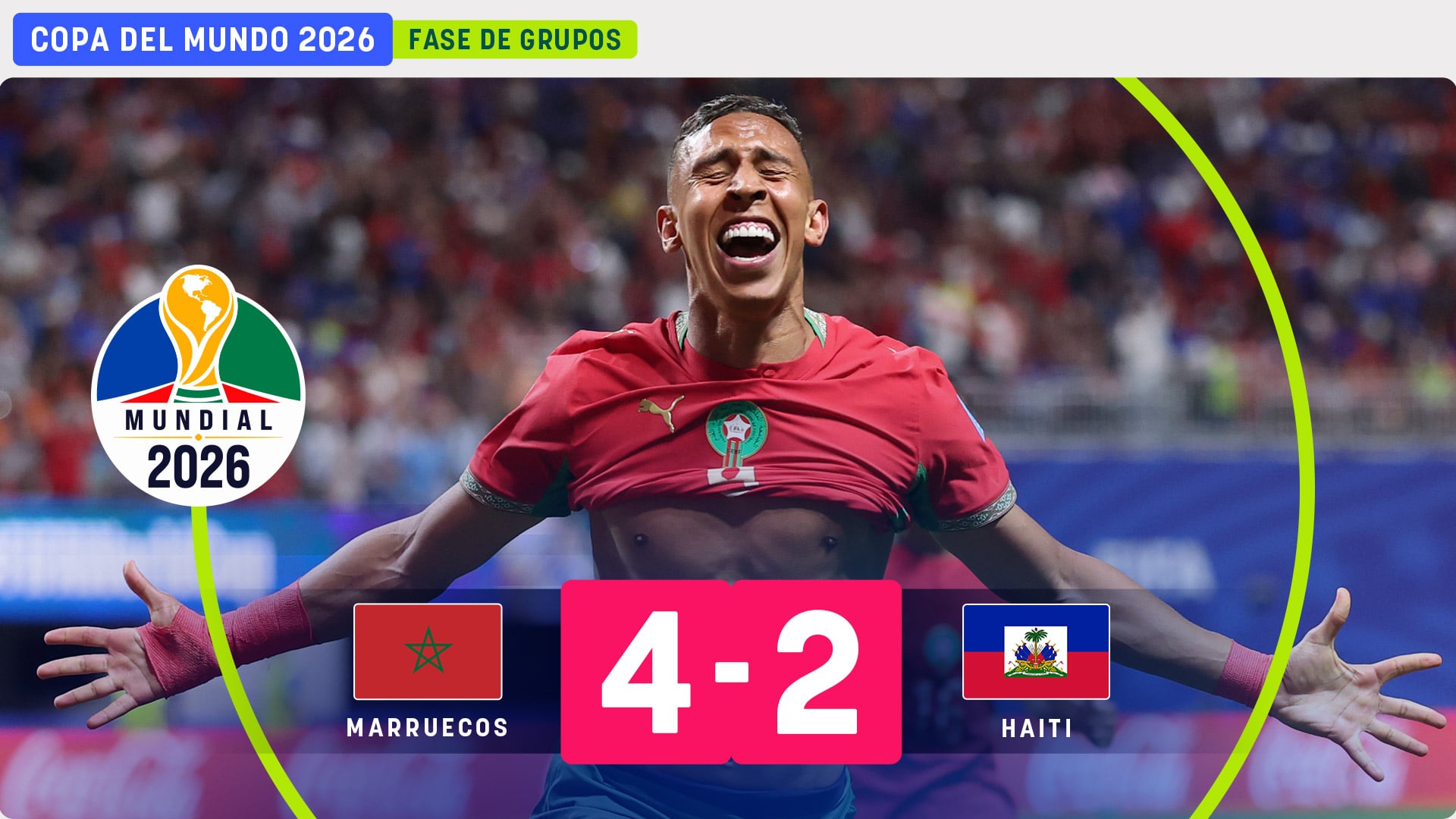 Marruecos se remanga para ganar a una Haití liberada y pasa a dieciseisavos