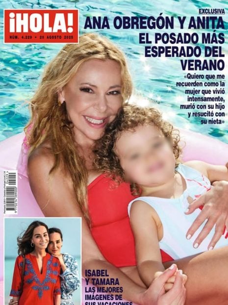 El &uacute;ltimo posado de Ana Obreg&oacute;n con Ana Sandra. (Foto: Redes Sociales)