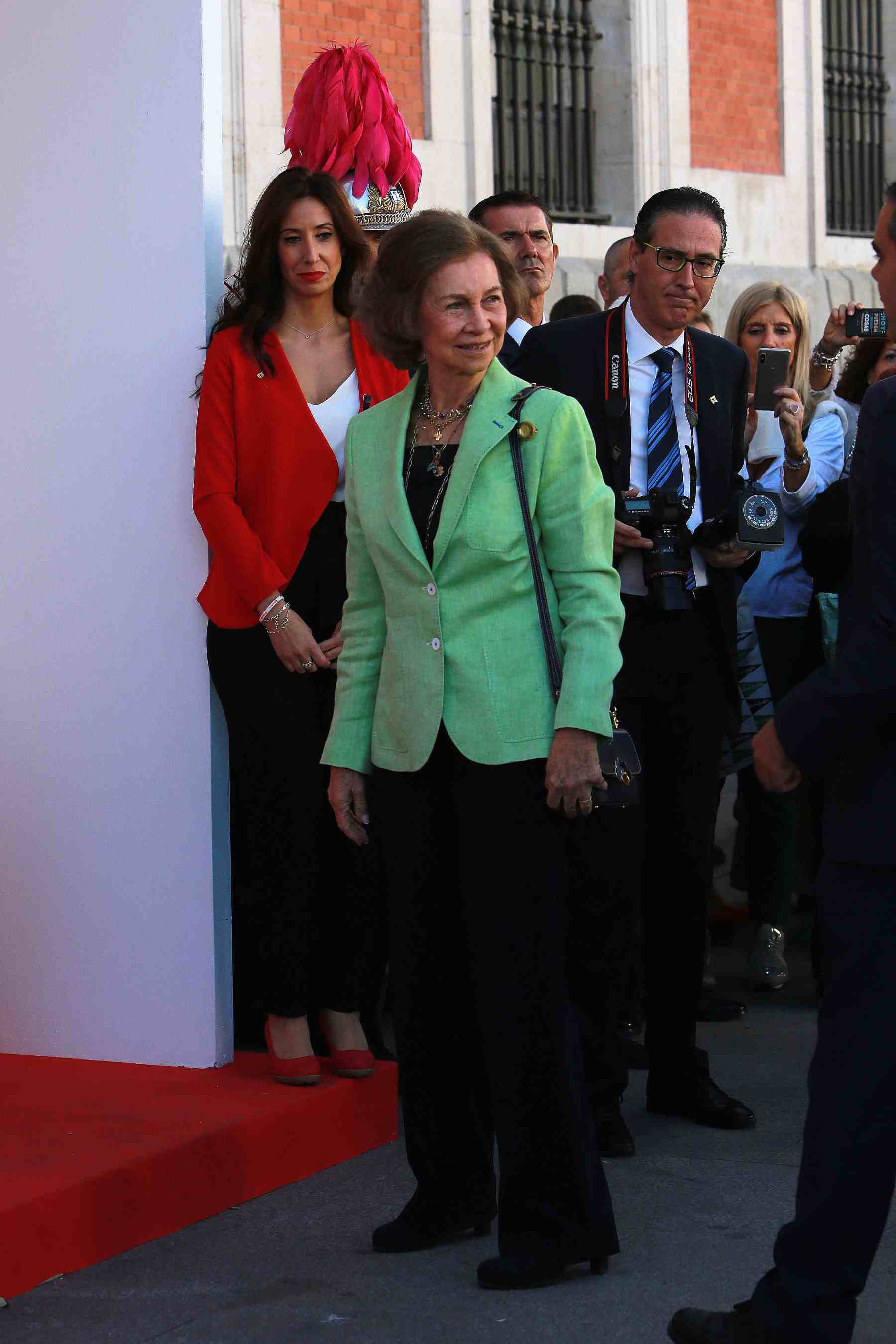 La Reina Sof&iacute;a en un acto de Cruz Roja. (Foto: Europa Press)