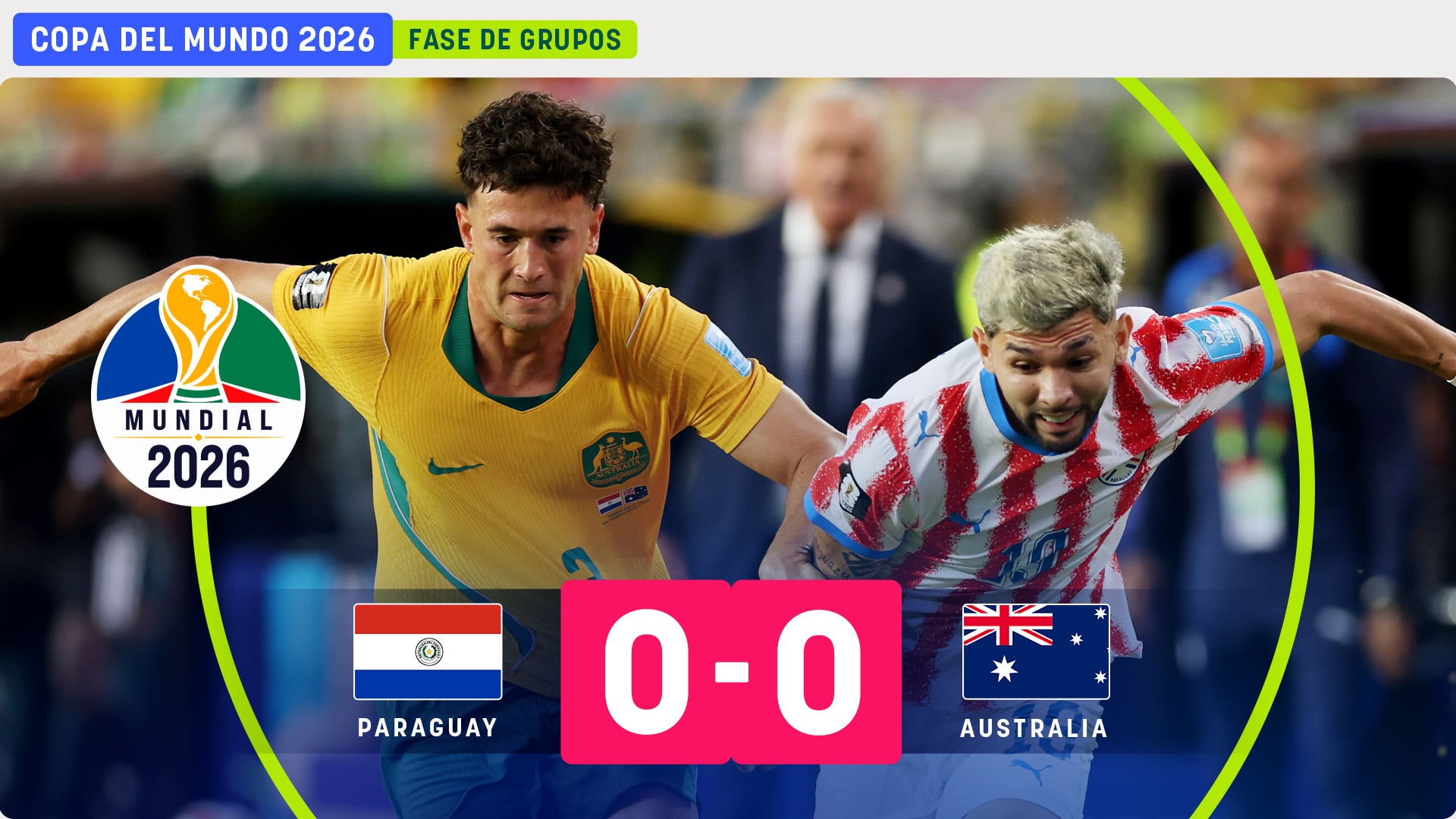 Paraguay y Australia no se entorpecen y firman la tregua para avanzar en el Mundial