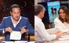 Iker Jiménez en Horizonte y Pablo Motos junto a Toñi Moreno en 'El Hormiguero' (Mediaset/RTVE).