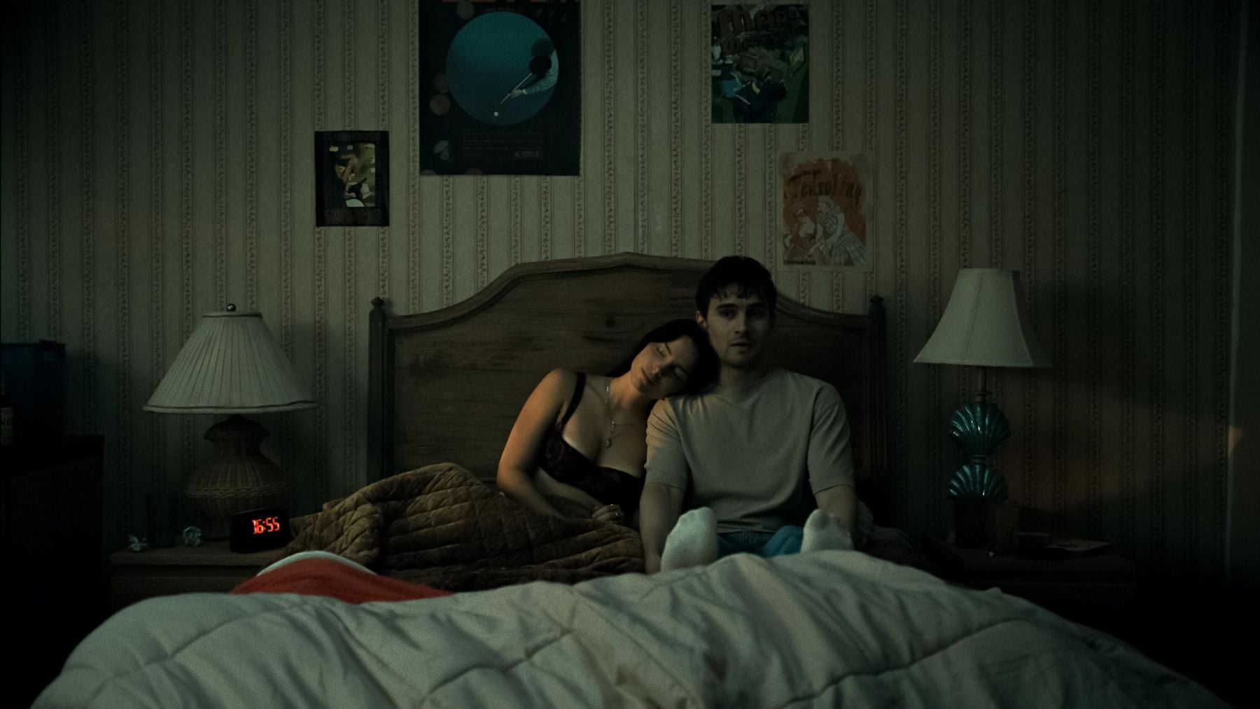 Inde Navarrette y Michael Johnston en ‘Obsession’. (Focus Features)