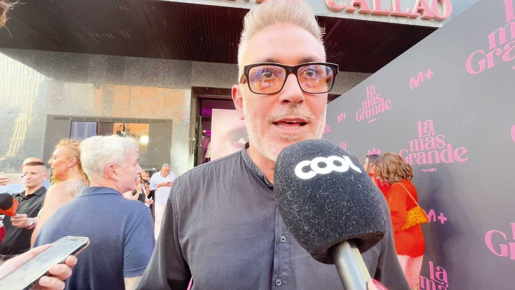 Kiko Hernández en el estreno de ‘La más grande’. (Foto: COOL)