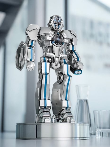 reloj que se convierte en robot