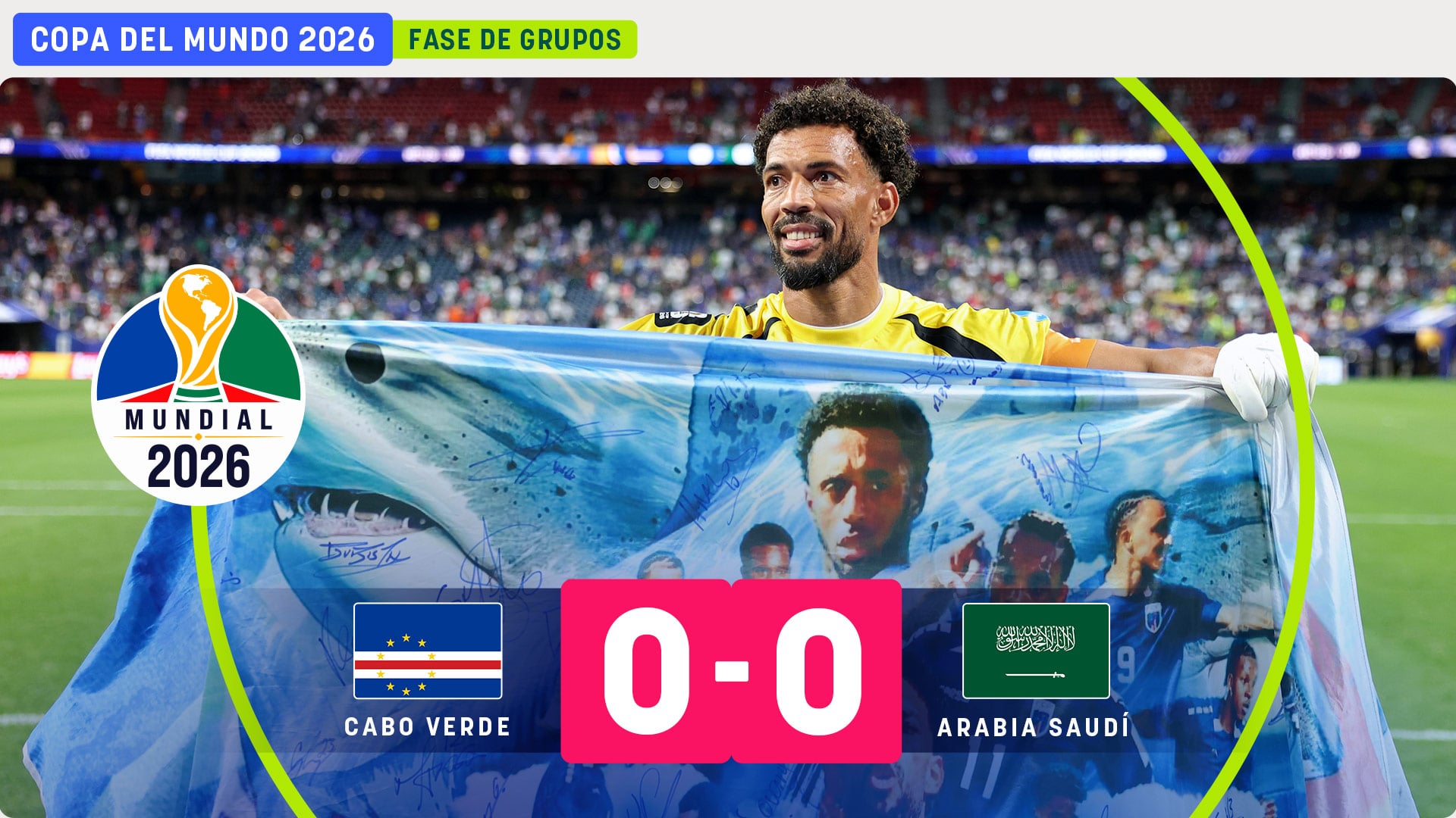 Cabo Verde obra el milagro del Mundial con otro empate ante Arabia Saudí... y la pifia de Uruguay