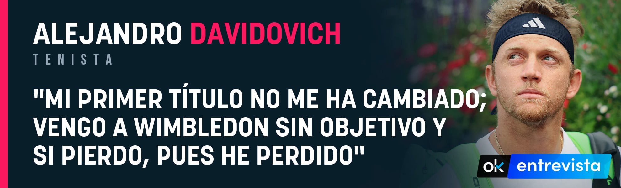 Davidovich: Ganar mi primer título no me cambia; vengo a Wimbledon sin objetivo y si pierdo, pues he perdido
