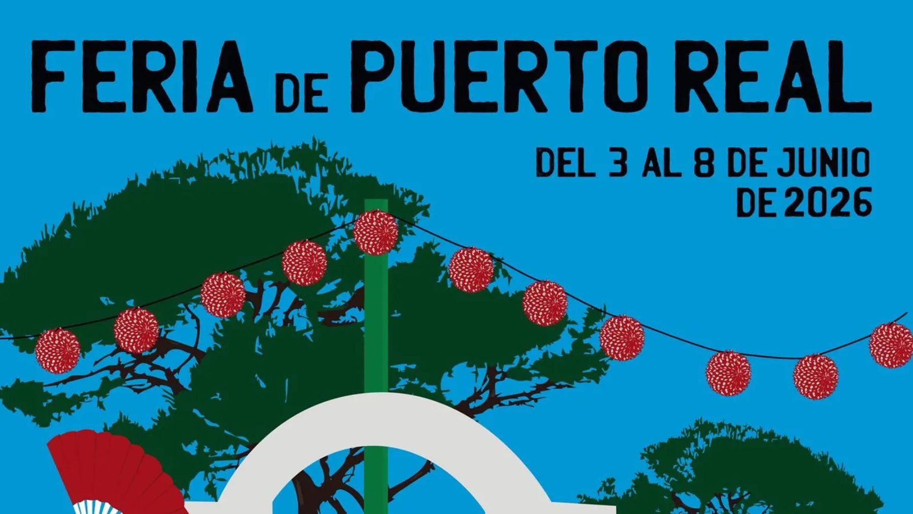Detalle del cartel de la Feria de Puerto Real.