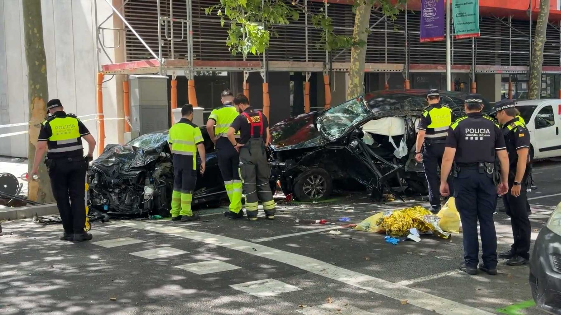 Un kamikaze magrebí drogado mata a otro conductor en una persecución con la Policía en Barcelona