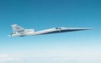 El avión de investigación supersónico silencioso X-59 de la NASA alcanzó su velocidad y altitud objetivo para futuros sobrevuelos comunitarios por primera vez durante un vuelo el viernes 12 de junio de 2026. FOTO: NASA/Lori Losey