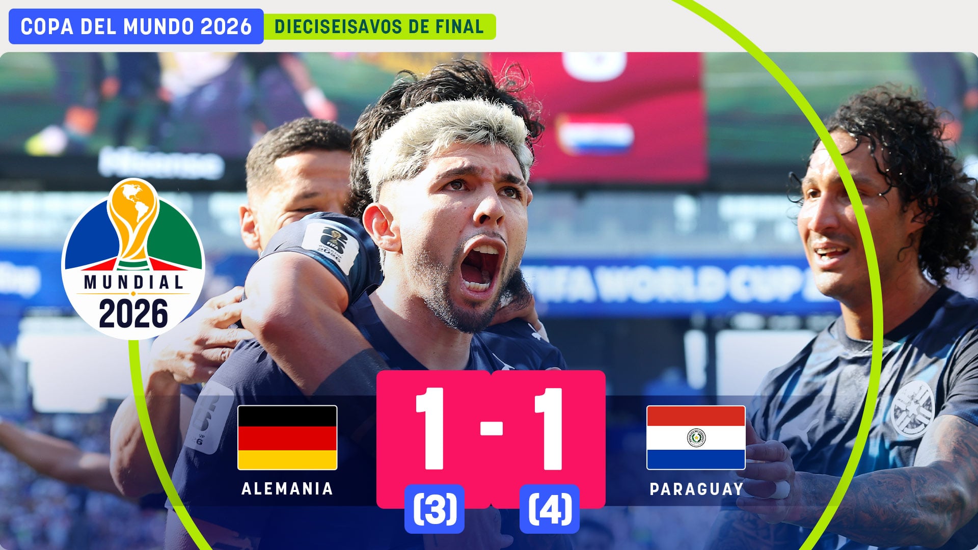 ¡Bombazo en el Mundial! Gill levanta el muro de Paraguay para echar en penaltis a Alemania