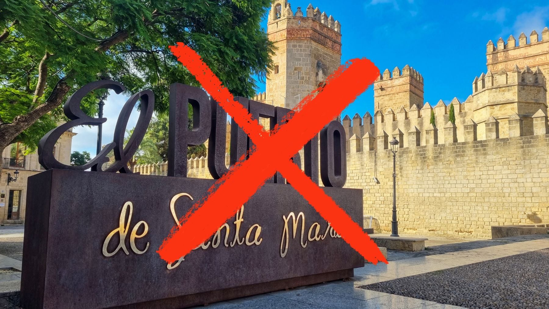Cartel del puerto de Santa María