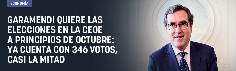 Garamendi quiere convocar las elecciones en la CEOE a principios de octubre: ya cuenta con 346 votos, casi la mitad