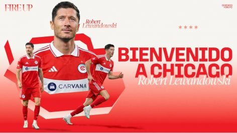 Lewandowski es jugador del Chicago Fire.