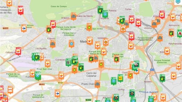 precio gasolina 5 julio Madrid