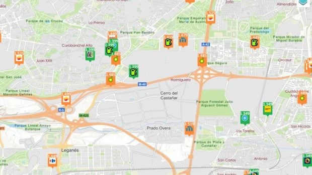 precio gasolina 6 julio Madrid