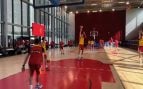 La selección española ya está en Madrid: así fue el primer entrenamiento en la Caja Mágica