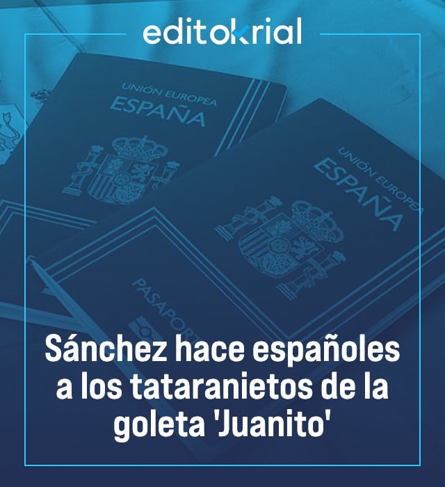 Sánchez hace españoles a los tataranietos de la goleta