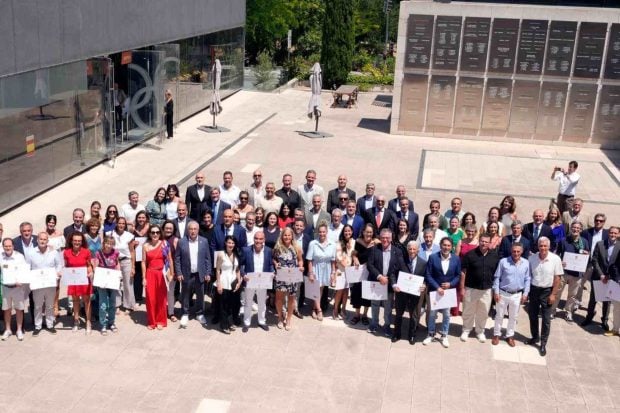 Los deportistas homenajeados por el Comit&eacute; Ol&iacute;mpico Espa&ntilde;ol (COE). (Foto: COE)