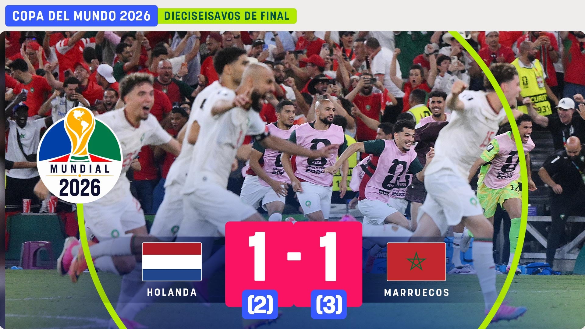 Bono hace de héroe y Marruecos tumba a Holanda en una eliminatoria épica