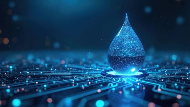 FOTOS: La fabricación de dispositivos electrónicos requiere ingentes cantidades de agua. Generado por IA.