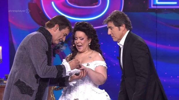 La romántica propuesta de casi matrimonio de Jesulín de Ubrique en Tu cara me suena (Atresmedia).