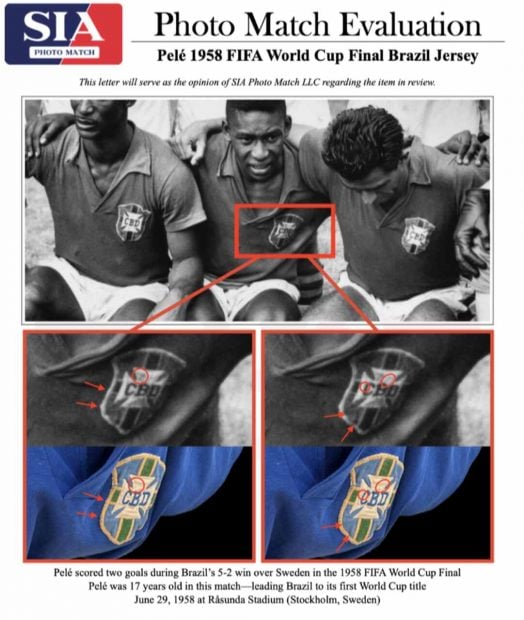 camiseta pelé subasta