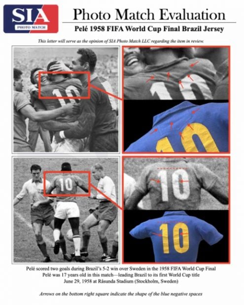 camiseta pelé subasta