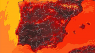 Mapa de calor en España