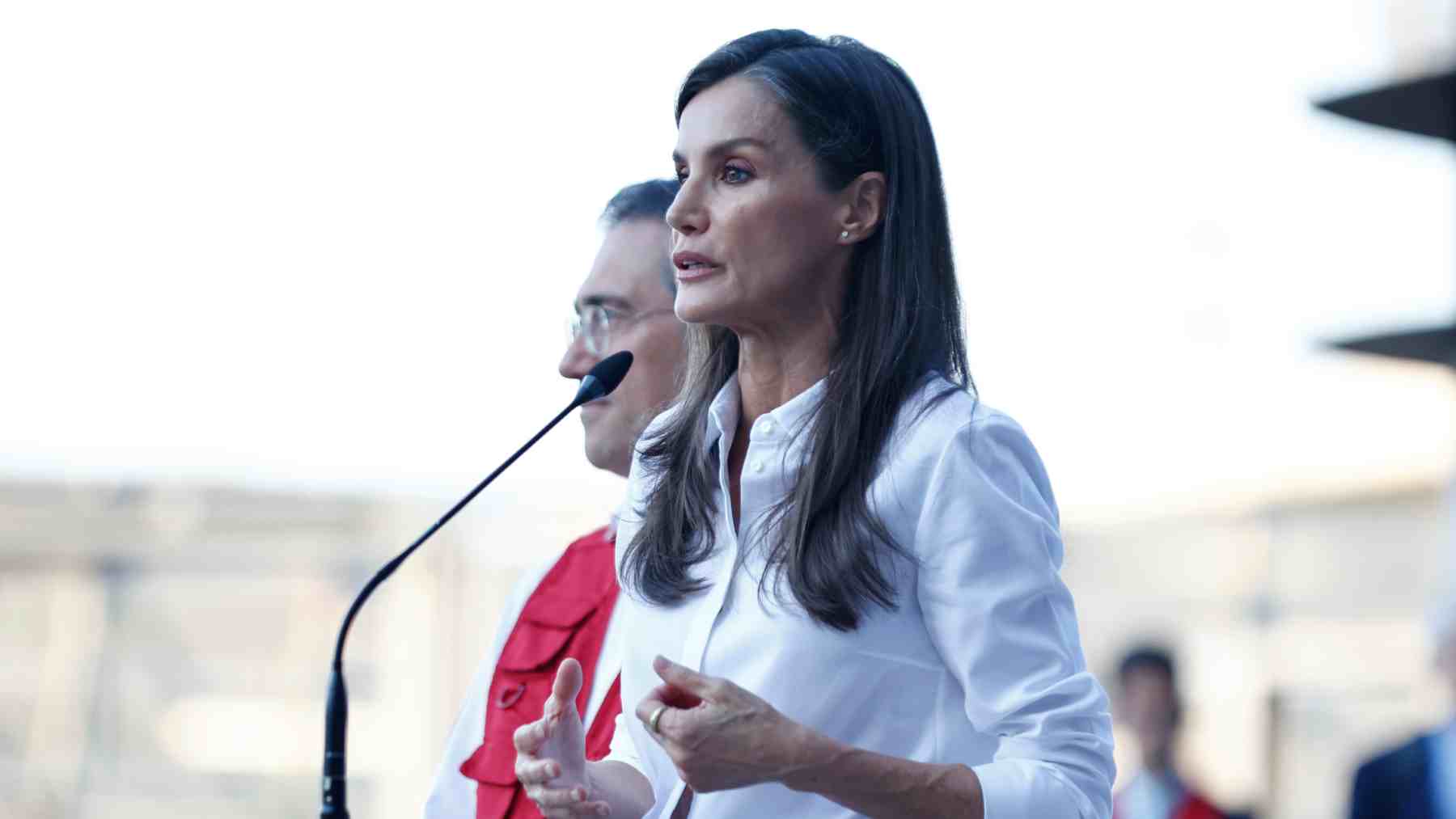 La Reina Letizia en Madrid. (Foto: Europa Press)