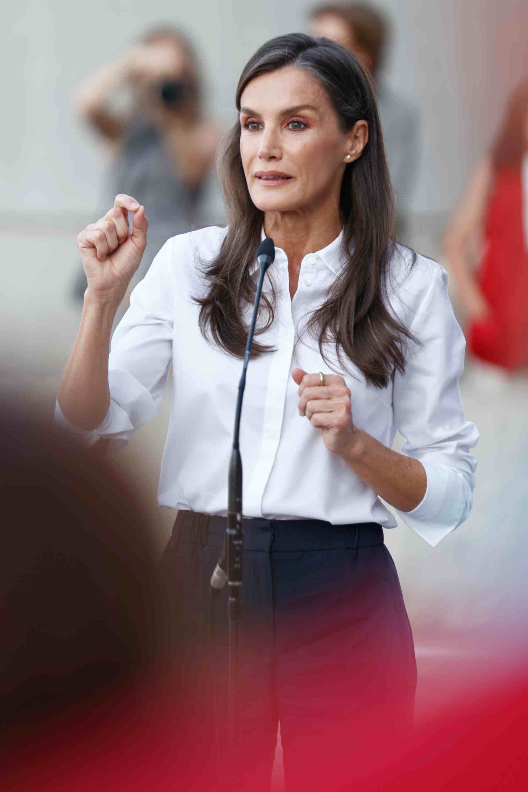 La Reina Letizia en Madrid. (Foto: Europa Press)