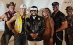 Victor Willis, líder de Village People junto a los componentes actuales de la banda (Facebook).