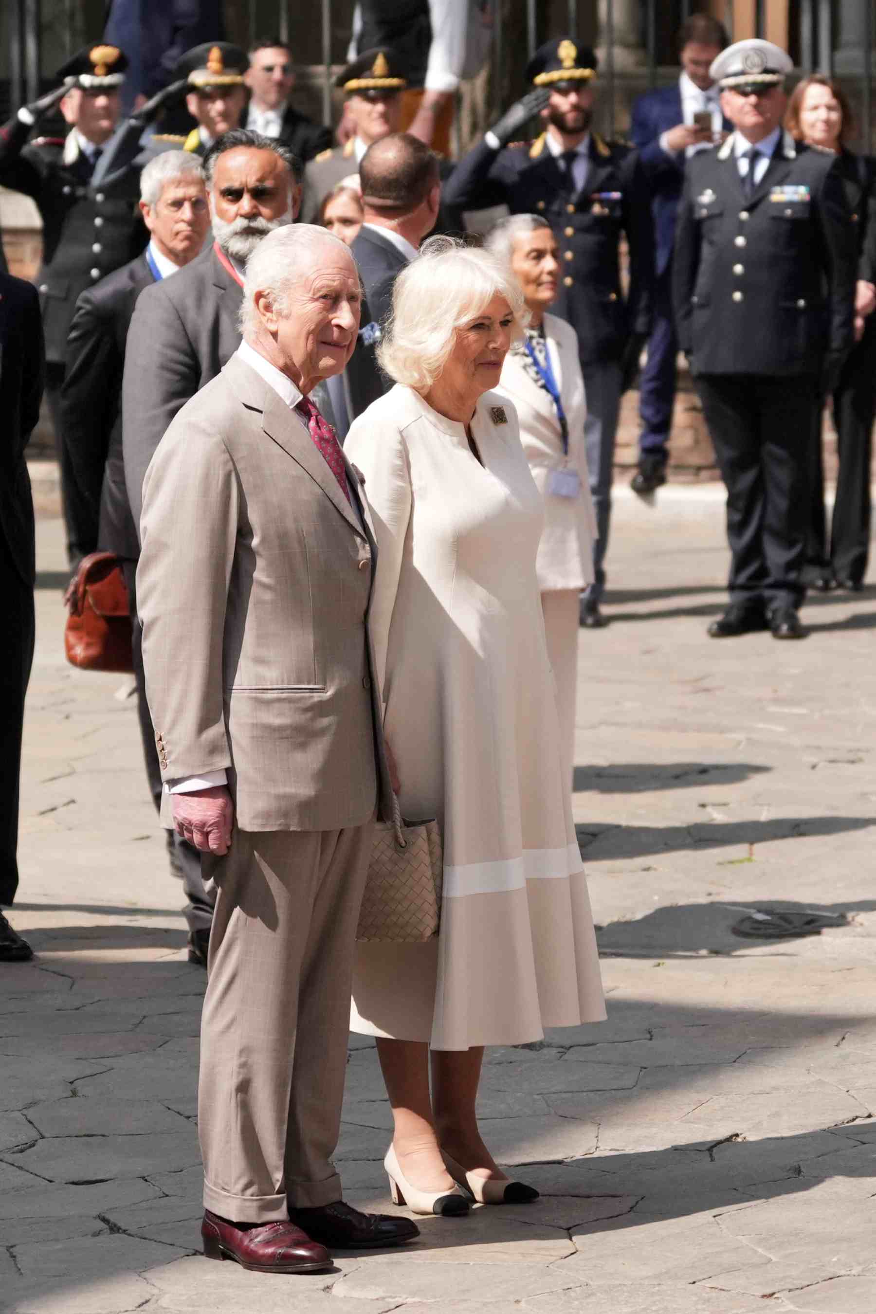 Los reyes Carlos y Camila en un acto oficial. (Foto: Europa Press)
