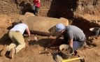 Un raro sarcófago intacto de 1.500 años de antigüedad fue desenterrado en la ciudad costera croata de Cavtat. Foto: Museos y galerías de Konavle