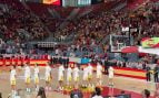 Madrid también vibra con la selección: así suena el himno de España en la Caja Mágica
